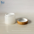 Cream Jar with Bamboo Water Transfer Printing Lid